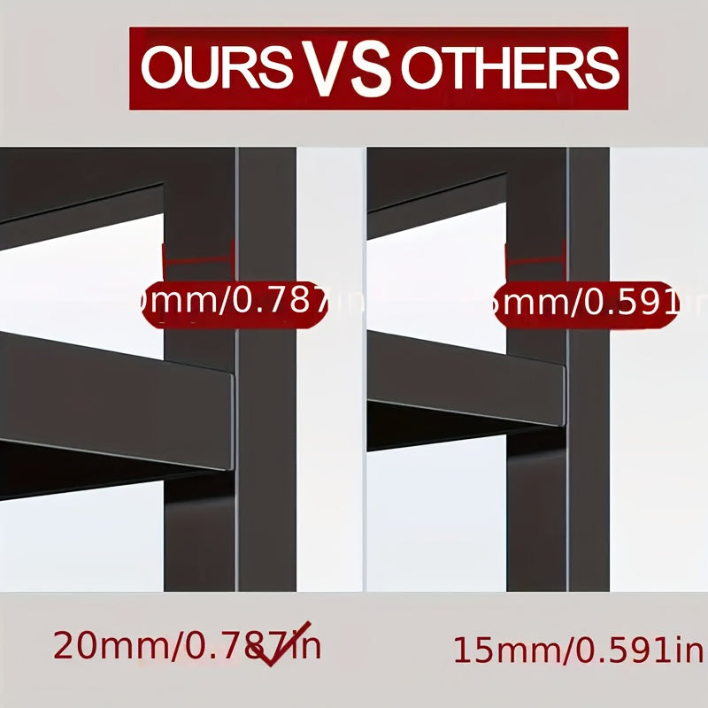 Estante de microondas ajustable de 2 niveles - Organizador resistente que ahorra espacio para cocina/baño, estante de almacenamiento expandible multiusos con diseño abierto de doble capa, estante de pie, estante de pie