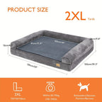 Cama duradera para perro grande: Cama tipo sofá acogedora jumbo extragrande para perro, espuma de esponja ortopédica, funda extraíble y lavable, para uso en invierno y verano
