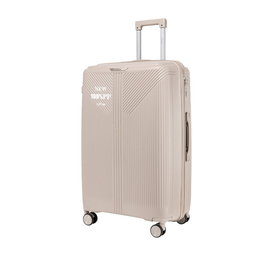 Maleta espaciosa de PP de 28" diseñada para equipaje de factura. Cuenta con ruedas silenciosas, cerradura antirrobo con contraseña y construcción duradera. Perfecta para viajes de larga distancia, viajes familiares y viajes diarios, un imprescindible para