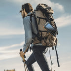 Batería Externa Solar Portátil de 20000Mah, Cargador Solar Portátil para Teléfonos Móviles, Cargador de Batería Externa para Camping para Teléfonos Móviles, 2 USB/ Linternas LED con Brújula para Actividades al Aire Libre