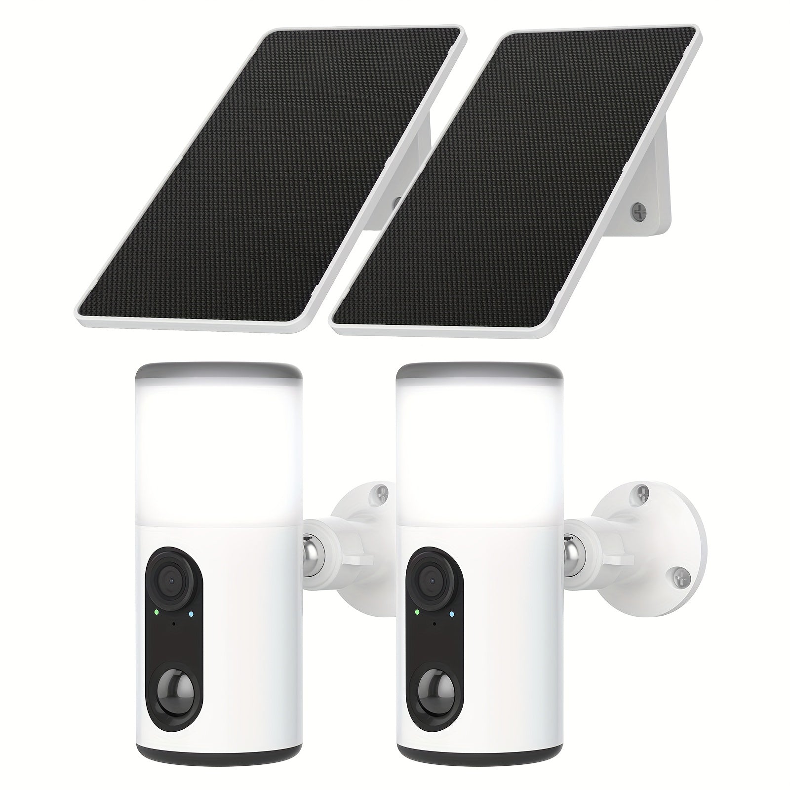 Cámara Solar Inalámbrica para Exteriores, Cámara de Reflector, Video con Visión Nocturna a Color, Audio Bidireccional, Sirena Activada por Movimiento, Acceso Multiusuario, Almacenamiento Local en Tarjeta SD y Suscripción en la Nube Opcional, Compatible co