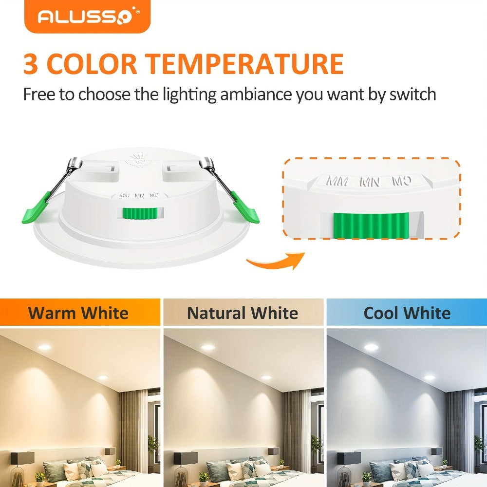 Foco LED empotrable regulable 6pcs | Dormitorio salón cocina y pasillo