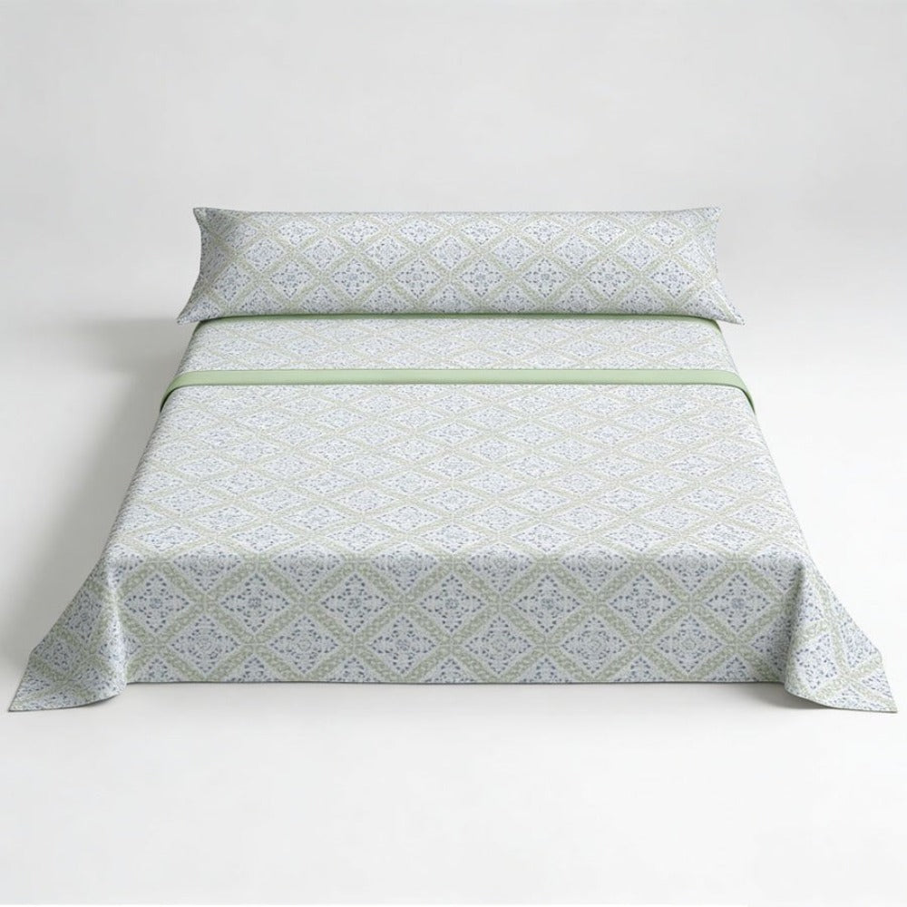 Juego de cama prémium de tres piezas: sábana bajera, sábana y funda de almohada. Suave y cómodo, disponible en varios colores y tamaños, fácil de cuidar.