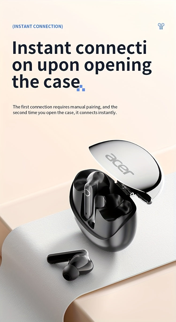 Auriculares Bluetooth Acer TWS in-ear con graves y baja latencia