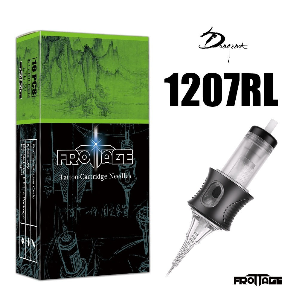 Juego de 16 agujas para tatuaje con agujas integradas, puntas de aguja, ensamblaje estable, ajuste fino, ideal tanto para artistas como para principiantes, cuerpo inodoro para suministros de tatuaje artístico