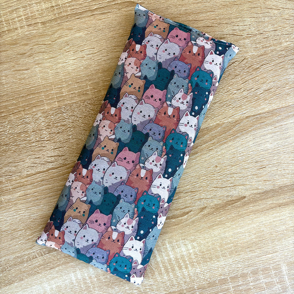 Bolsitas de semillas para microondas, 30 x 13 cm, multiusos, terapia de frío y calor para aliviar dolores musculares, menstruales y de cuello. Aptas para microondas y congelador. Hecho a mano. Terapia de frío y calor. Alivia calambres, cólicos y migrañas.