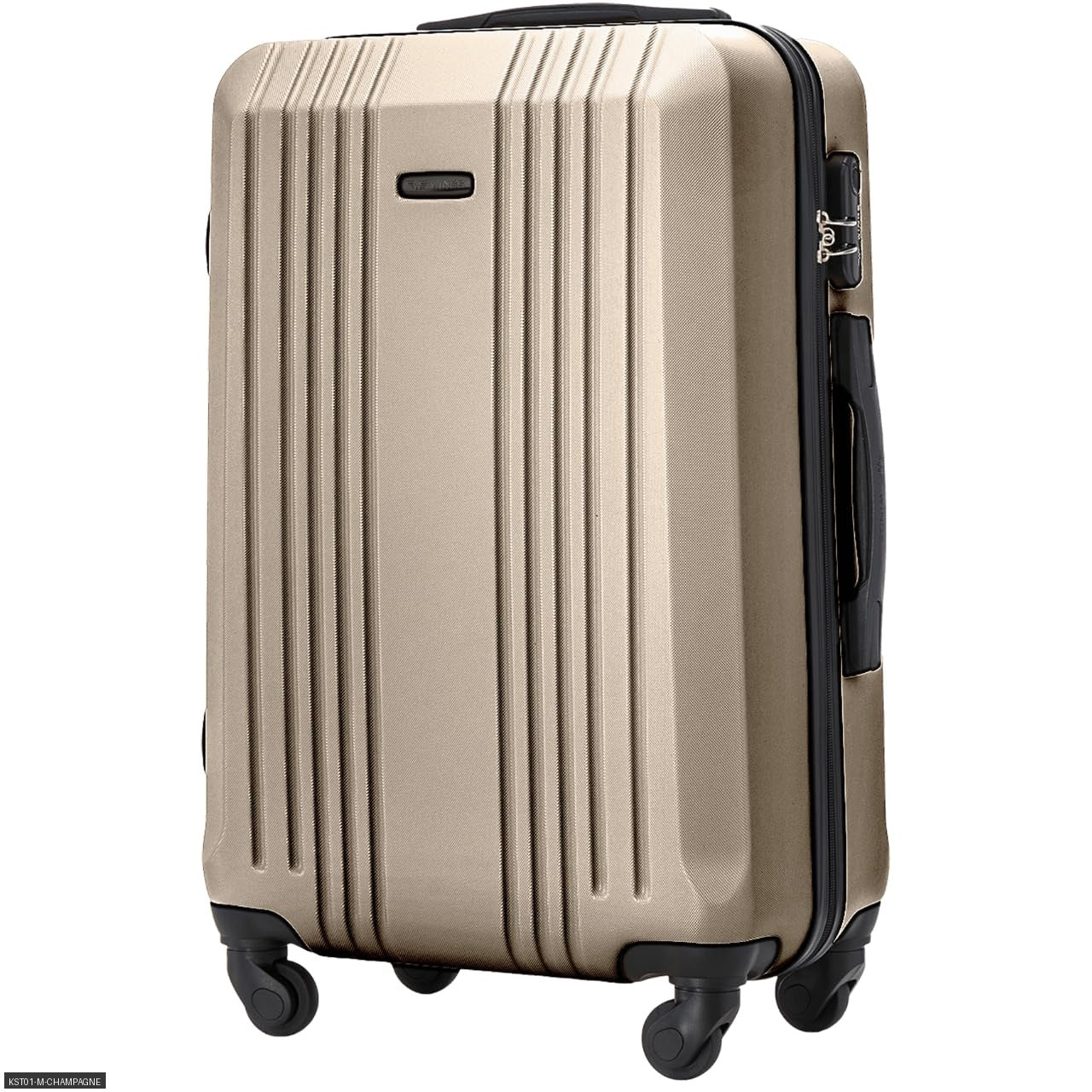 Maleta Rígida Grande XL, Aprox. 75X47X27 Cm O 66X42X24 Cm O Maleta de Cabina 56X38X22 Cm O 55X38X20 Cm / 18" 20" 24" 28" / ABS+, Asa Telescópica Ajustable, 4 Ruedas de 360°, Cerradura con Código, Equipaje de Mano en Colores Oro Rosa / Champán / Amarillo /