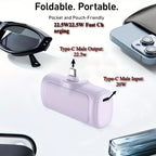 Power bank para carga durante viajes y uso diario | 5000mAh y 22.5W