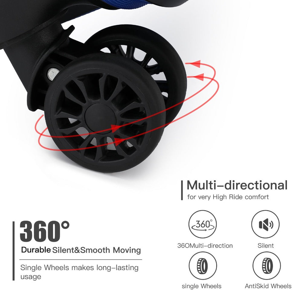 1 pieza de maleta de cabina de 20 pulgadas (55 cm) de ABS prémium con candado de combinación seguro para viajes sin esfuerzo, regreso a clases, regalo de vacaciones