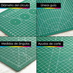 Tabla de corte doble cara / base para patchwork, manualidades, bricolaje, costura, alfombrilla de corte autorregenerable / base de corte Autocicatricante A1/A2/A3