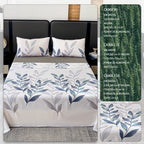 Juego de Sábanas Estampado de 3 o 4 Piezas, Muy Suave, Cómodo y Transpirable, Incluye Sábana Encimera + Sábana Bajera Ajustable + Fundas de Almohada de Sobre