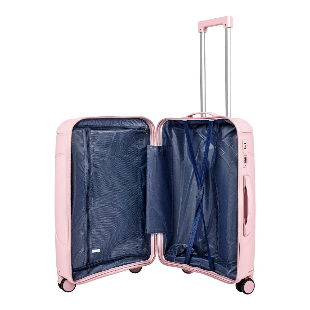 Juego de equipaje rígido de 4 piezas con balanza de equipaje gratuita – Maleta de 20/24/28 pulgadas + Maleta de tocador – Maletas de viaje ligeras de carcasa dura – Ruedas giratorias de 360° – Cerradura TSA – Equipaje de mano y de facturación – ABS – Para