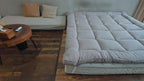 Cubrecolchón, Cubrecolchón Acolchado Ajustable Extrasuave y Transpirable para Espalda, con Bandas Elásticas Fuertes, Relleno y Cubierta de Poliéster de Felpa Suave, Transpirable, Comodidad de Lujo para Todas las Estaciones para Dormitorio, Habitación de I