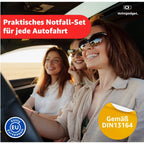 Kit de Primeros Auxilios para Coche TK - 2024 - DIN 13164, Incluye Libro de Instrucciones