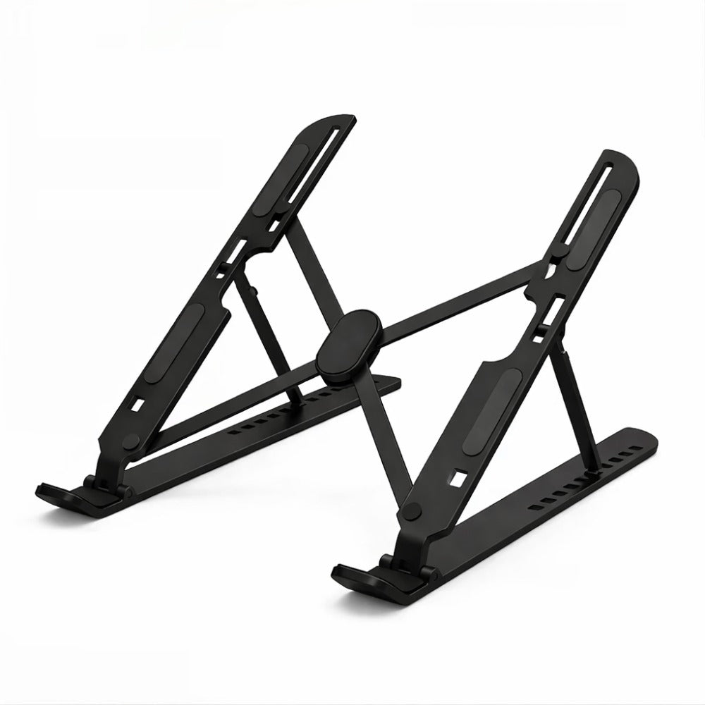 Soporte Portátil Mesa 6 Ángulos Ajustables, Aleación de Aluminio, Soporte Ordenador Portatil Ventilado Plegable para 10-15.6” Portátiles y Tableta - Plata