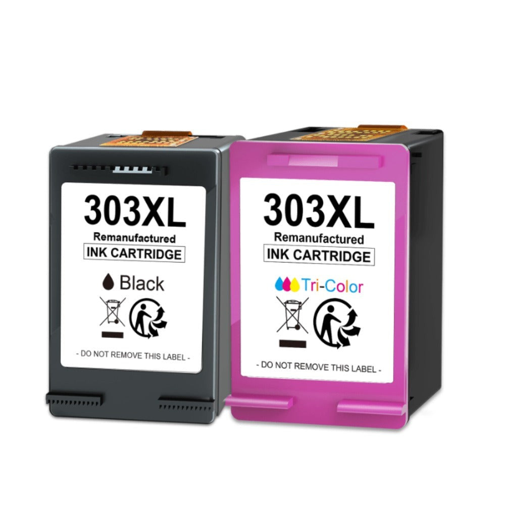 Vendidos por separado, paquete de 2 cartuchos de tinta 303XL para HP 303XL de alto rendimiento, compatibles con HP 7220e 7224e 7920e 7924e Envy Photo 6220 6230 6232 6234 7130 7234 7830 Tango X, negro y tricolor