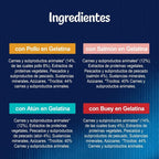 Paquete Ahorro Felix Fantastic Selecciones Favoritas en Gelatina de Pollo, Buey, Salmón y Atún