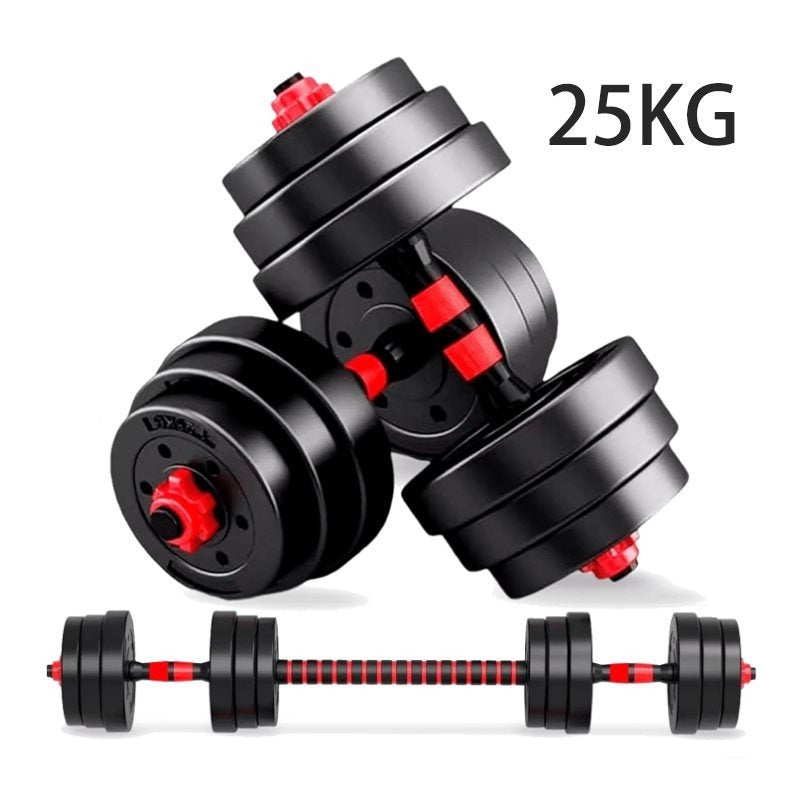 Mancuernas ajustables de 10/15/20/30/40 kg, juego de pesas multiusos con barras rectas y mangos antideslizantes, pesas ajustables para culturismo y fitness en el gimnasio en casa.