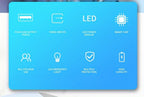 Cargador USB Rápido de Gran Capacidad 50000Mah con Pantalla LED, Linterna y Reserva de Energía de Emergencia - Luz de Camping para Exteriores para iPhone, Android y Dispositivos Digitales, Regalo de Vacaciones