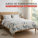 H HANSEL HOME Juego de Funda Nórdica Microfibra Transpirable – Set de Ropa de Cama con Funda de Edredón y Fundas de Almohada – Conjunto 2/3 Piezas para Dormitorio