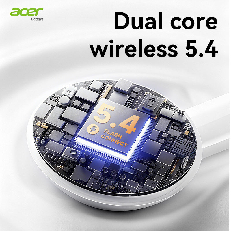 Auriculares Bluetooth | [Acer Oficial Original] 2026 Nuevos Auriculares Inalámbricos Estéreo TWS con Cancelación Activa de Ruido ANC, Reducción
