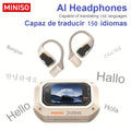 Auriculares con traducción IA en tiempo real multifuncional | Viajes, negocios y comunicación