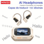 Auriculares con traducción IA en tiempo real multifuncional | Viajes, negocios y comunicación