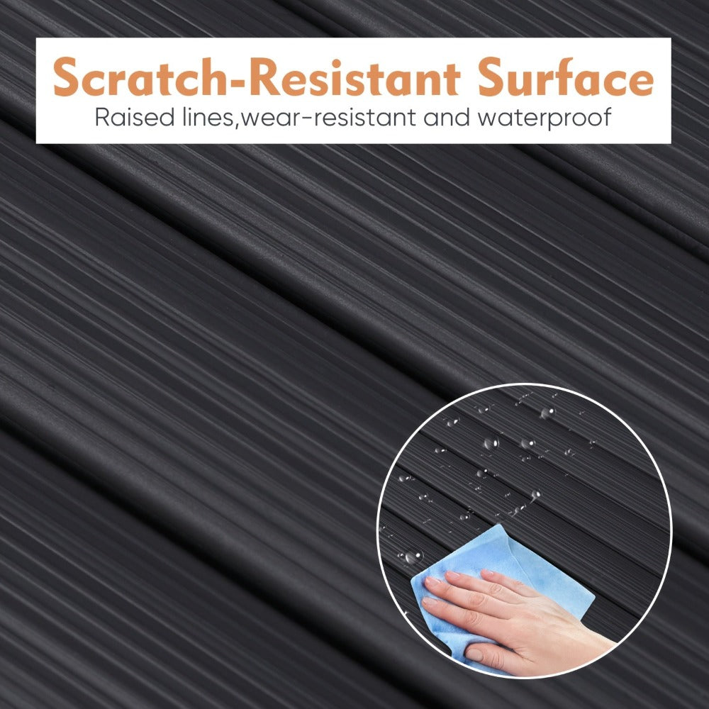 Sekey PVC Jardinera Reforzada, Pantalla de Privacidad Duradera para Balcón Terraza, Valla de Madera Plástica Resistente a la Intemperie con Bridas, Protección contra el Viento Exterior Resistente a los Rayos UV