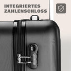 MONZANA® Maleta Rígida Baseline XL Color Negro Equipaje de viaje 90L peso 3,5Kg con ruedas 360° trolley 2 asas valija
