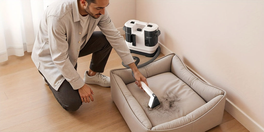 Máquina de limpieza de manchas portátil multiusos para alfombras y tapicería, potente máquina de limpieza de manchas con succión de 22500Pa, máquina de limpieza de telas con diseño de tanque de agua dual, removedor de manchas no químico para alfombras, ma