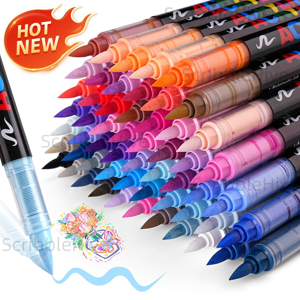 Rotuladores | Guangna Juego de rotuladores acrílicos nuevos de 288/240 colores, tinta líquida, rotuladores de dibujo artístico, empaque elegante