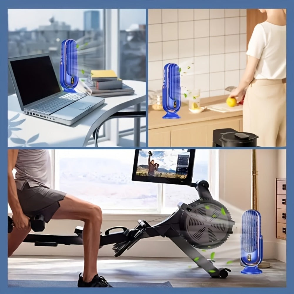 Enfriador de aire portátil | Aire Acondicionado y Enfriador Portátil - Doble Motor 5 Velocidades 720 Grados Enfriamiento Envolvente | Ventilador