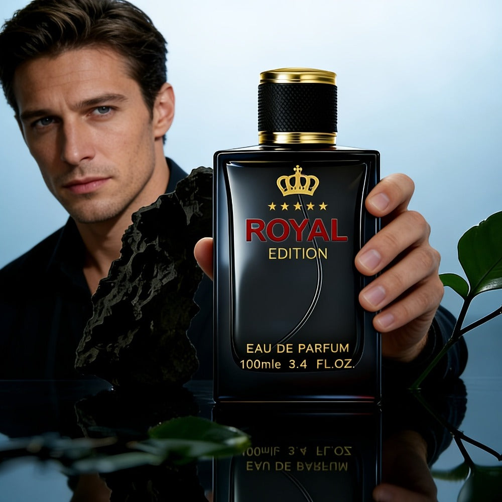 Colonia para hombre de lujo floral, 100 ml/3.4 fl.oz, eau de toilette de larga duración con notas cítricas y florales. Una fragancia premium para citas, uso diario y un excelente regalo para el Día del Padre, perfume para el cabello.