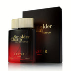 LASTAR Colonia para Hombres Ámbar y Especiado, Eau De Parfum Intenso con Acorde de Toffee y Madera de Ámbar, Mezcla de Cardamomo Vibrante con Acorde de Toffee, Infundido con Madera de Ámbar, Fragancia Sofisticada y Potente de Larga Duración. 100ml, Regalo