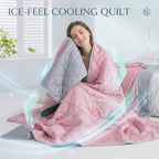 Colcha de Verano New Cool-Sense | Suave, con Relieve Ultrasónico, No se Decolora, Para Todas las Estaciones, Lavable a Máquina, Ideal para Dormitorio, Sala de Estar, Habitación de Invitados