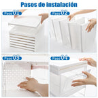 Organizador de Zapatos Plegable Sin Instalación, 6 Niveles, Puerta Transparente Antipolvo 105X34.5X25cm