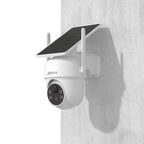 ANRAN Cámaras de Seguridad Solares Inalámbricas para Exteriores, Foco con Alta Luminosidad, Sistema de Energía Solar Integrado, Detección de Movimiento Humano PIR, Funcionalidad Pan-Tilt de 355°, Conectividad de Audio Bidireccional
