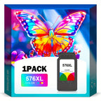 Compatible con cartuchos de tinta PG575XL CL576XL, repuesto negro y de color para tinta PG575XL CL576XL para impresoras Canon PIXMA Ts3550I Ts3551I Tr4750I Tr4751I