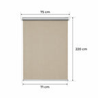 Persiana Térmica • BEIGE • 32 Tamaños • BOJANEK TERMO • Manijas Ajustables • Instalación en Ventana Sin Taladro • Mecanismo de Cadena • Protección Solar y Térmica • Perfecta para Sala de Estar, Dormitorio, Cocina, Oficina • Persiana Térmica Blanca Día Noc