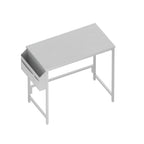 Escritorio, Escritorio para Computadora, Mesa Pequeña, 100 X 48 X 72 Cm/40X19X28In, Mesa de Oficina con Bolsa de Almacenamiento, Mesa para PC para Oficina, Estudio, Dormitorio, Estructura de Metal, Moderno y Fácil