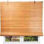 NQT Persiana Estor Enrollable de Bambú Natural, Protección Solar y Privacidad para Ventana