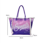 MEJORADA Bolso de Playa o piscina Grande - Diseño Verano, Ligera y Espaciosa (55x35x20 cm), TOTE BAG, Disponible en 6 Colores, Ideal para Viajes y Vacaciones