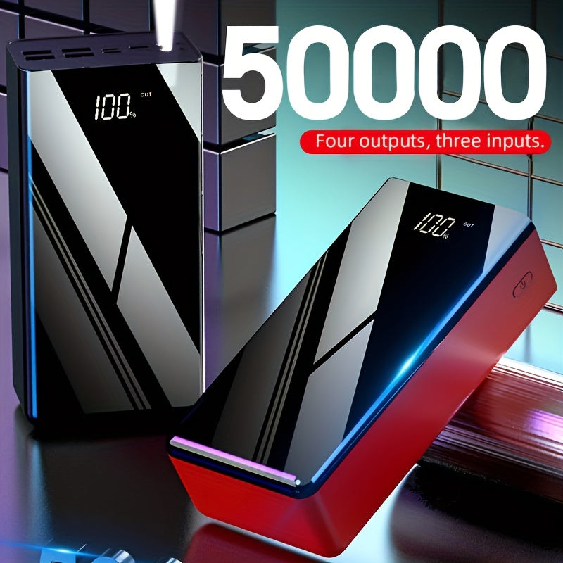 Batería externa de 50000 mAh para viajes camping y carga de emergencia | 50000 mAh