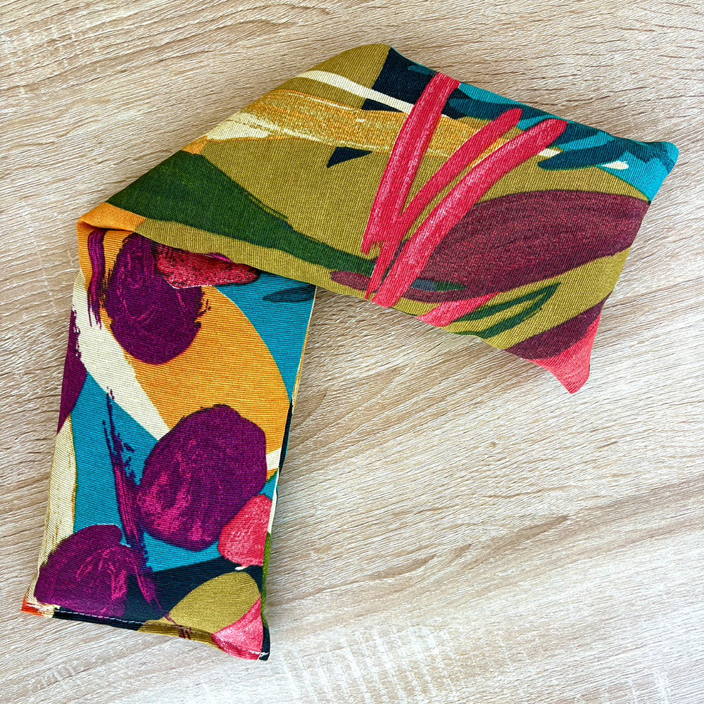 Bolsas térmicas de semillas para microondas, tamaño 50×12 cm, bolsas multifuncionales de terapia fría y calor, aptas para calentar en microondas y enfriar en nevera.