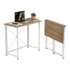 Mesa Escritorio Plegable, Mesa de Oficina Plegable, para Ordenador, Pequeño Mesa Ordenador Plegable Escritorios portátiles para Estudio, Casa Oficina 80x40x75cm