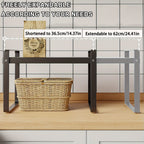 Organizador de Estantes de Cocina Metálicos Ajustables y Expandibles, Estante de Especias para Alacenas y Encimeras, Ideal para Despensa, Baño - Estantes de Soporte Superior Multiusos, Organizadores y Almacenamiento de Cocina, Estantes de Utilidad