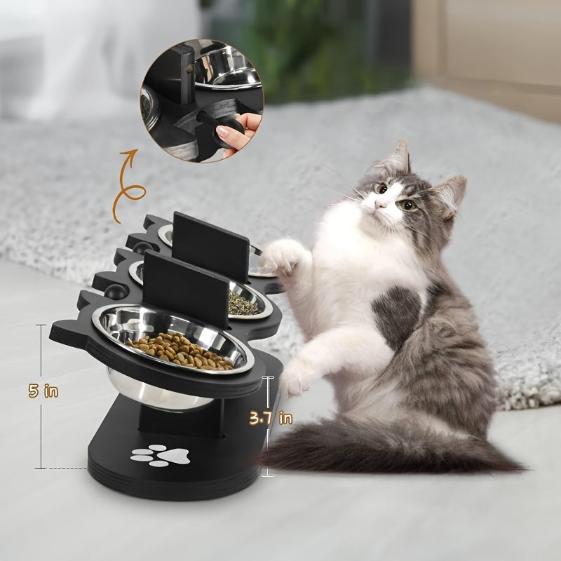 Comedero para mascotas ajustable | Alimentación diaria en casa