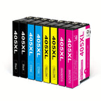 Paquete de cartuchos de tinta 405XL para impresora Epson 405 XL Compatible con Epson Workforce EC-C 7000 Pro WF-3800 Series Pro WF-3820 WF-3825 WF-4800 WF-4820 WF-4825 WF-4830 WF-7830 WF-7835 WF-7840 WF-7310