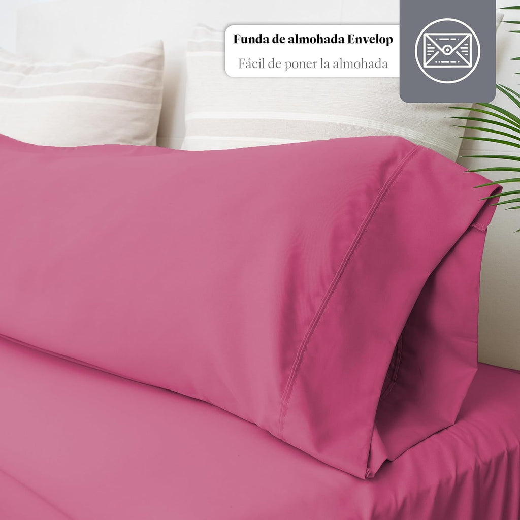 Juego de cama de tres piezas, suave y cómodo, adecuado para todas las estaciones, rosa, azul, rojo rosa, negro, gris, blanco, adecuado para camas de 90 CM, 105 CM, 135 CM, 150 CM, 180 CM