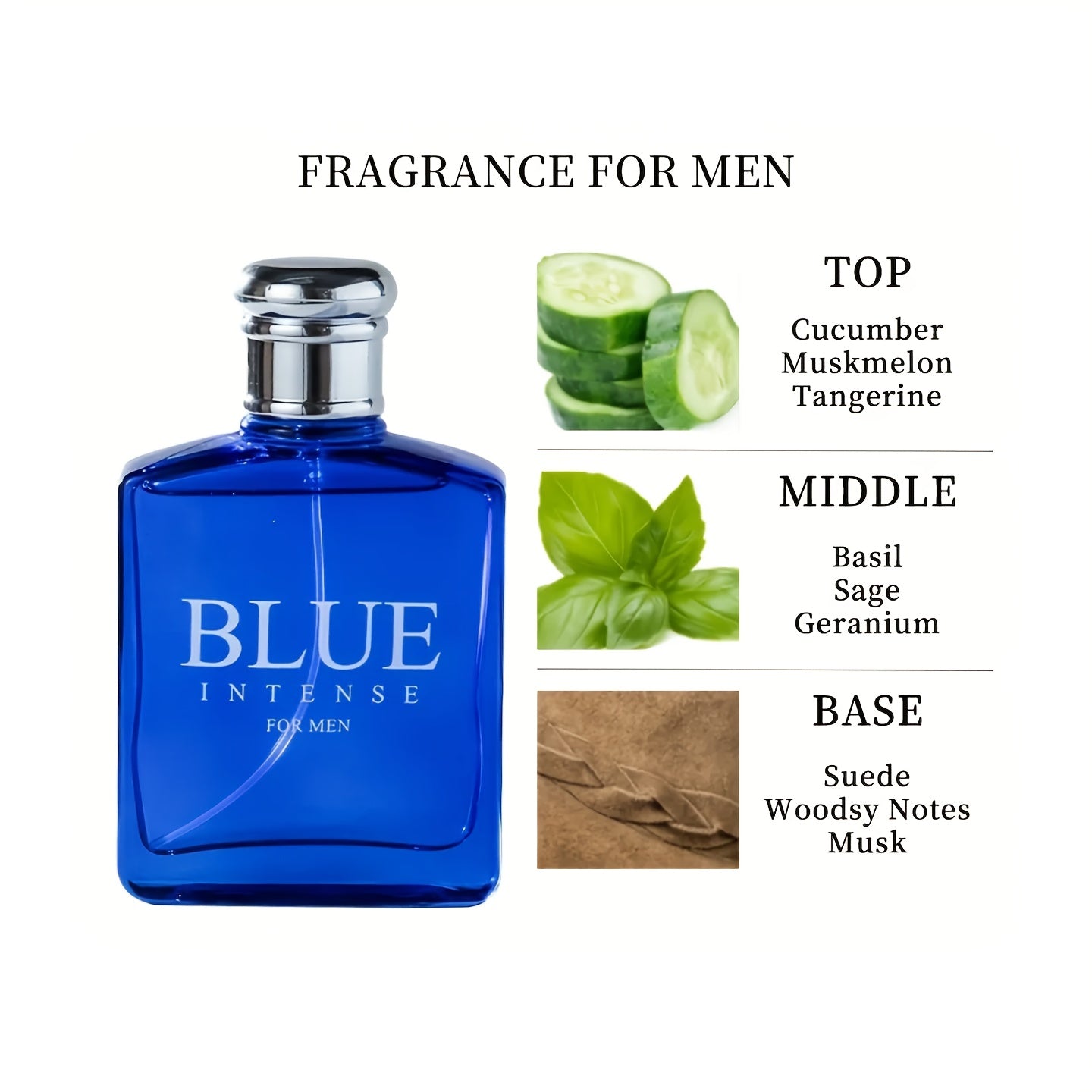 Un juego de tres colonias para hombre (botellas roja/negra/azul, se pueden vender por separado), con capas ricas de fragancia, que muestran el encanto individual y un temperamento maduro y misterioso